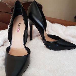 Just Fab Pointed Toe Black Heel